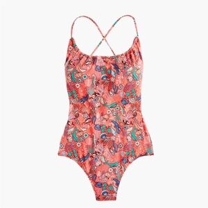 J Crew Playa Printed Rockaway Swimsuit Size S
